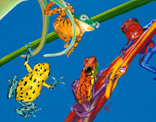 Load image into Gallery viewer, Frog Quartet 11x14" Poster