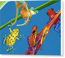 Load image into Gallery viewer, Frog Quartet - Canvas Print