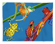 Load image into Gallery viewer, Frog Quartet - Blanket