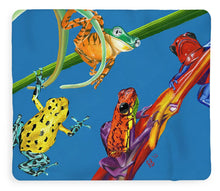 Load image into Gallery viewer, Frog Quartet - Blanket