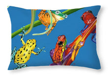 Load image into Gallery viewer, Frog Quartet - Throw Pillow