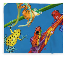 Load image into Gallery viewer, Frog Quartet - Blanket