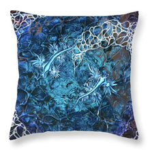 Load image into Gallery viewer, Blue Dragon Duo - Throw Pillow