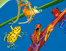 Load image into Gallery viewer, Frog Quartet 11x14&quot; Poster
