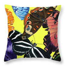 Load image into Gallery viewer, Butterfly Waltz - Throw Pillow
