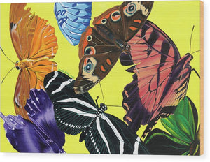 Butterfly Waltz - Wood Print