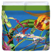 Load image into Gallery viewer, Enter the Orchids  - Duvet Cover
