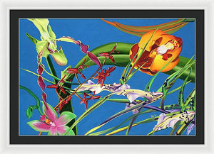 Enter the Orchids  - Framed Print