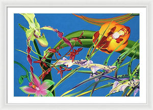 Enter the Orchids  - Framed Print