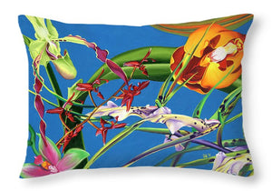 Enter the Orchids  - Throw Pillow