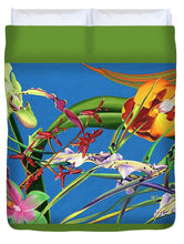 Load image into Gallery viewer, Enter the Orchids  - Duvet Cover
