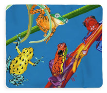 Load image into Gallery viewer, Frog Quartet - Blanket

