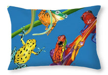 Load image into Gallery viewer, Frog Quartet - Throw Pillow
