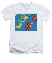 Load image into Gallery viewer, Frog Quartet - Men&#39;s V-Neck T-Shirt
