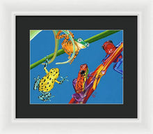 Load image into Gallery viewer, Frog Quartet - Framed Print
