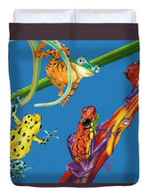 Load image into Gallery viewer, Frog Quartet - Duvet Cover
