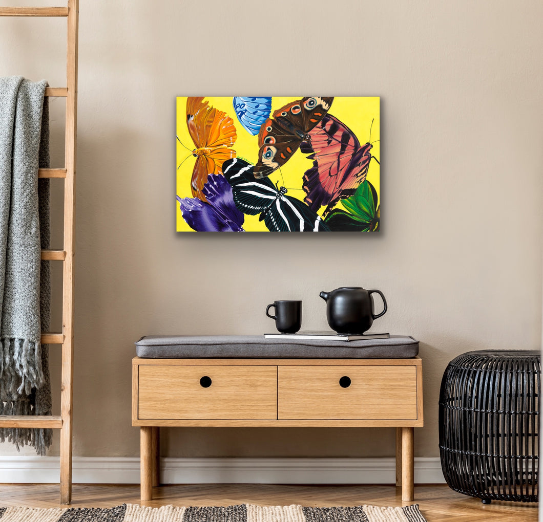Butterfly Waltz Giclee on Canvas