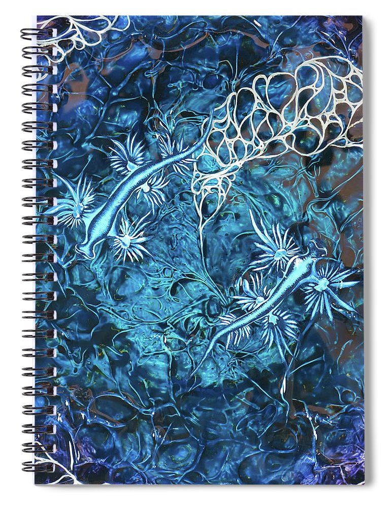 Blue Dragon Duo  - Spiral Notebook