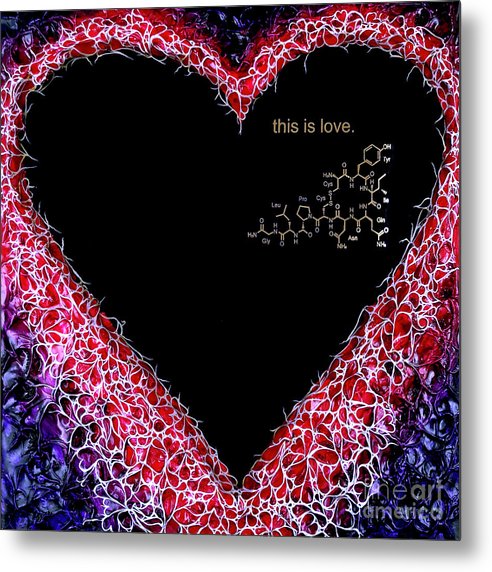 For the Love of Science-Oxytocin - Metal Print
