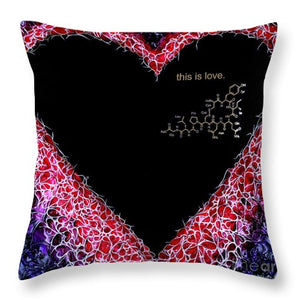 For the Love of Science-Oxytocin - Throw Pillow