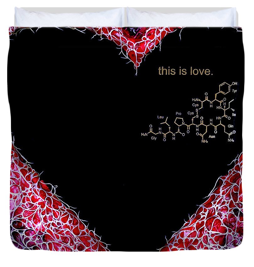 For the Love of Science-Oxytocin - Duvet Cover