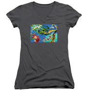 Load image into Gallery viewer, Seadragon&#39;s Surpise  - Women&#39;s V-Neck
